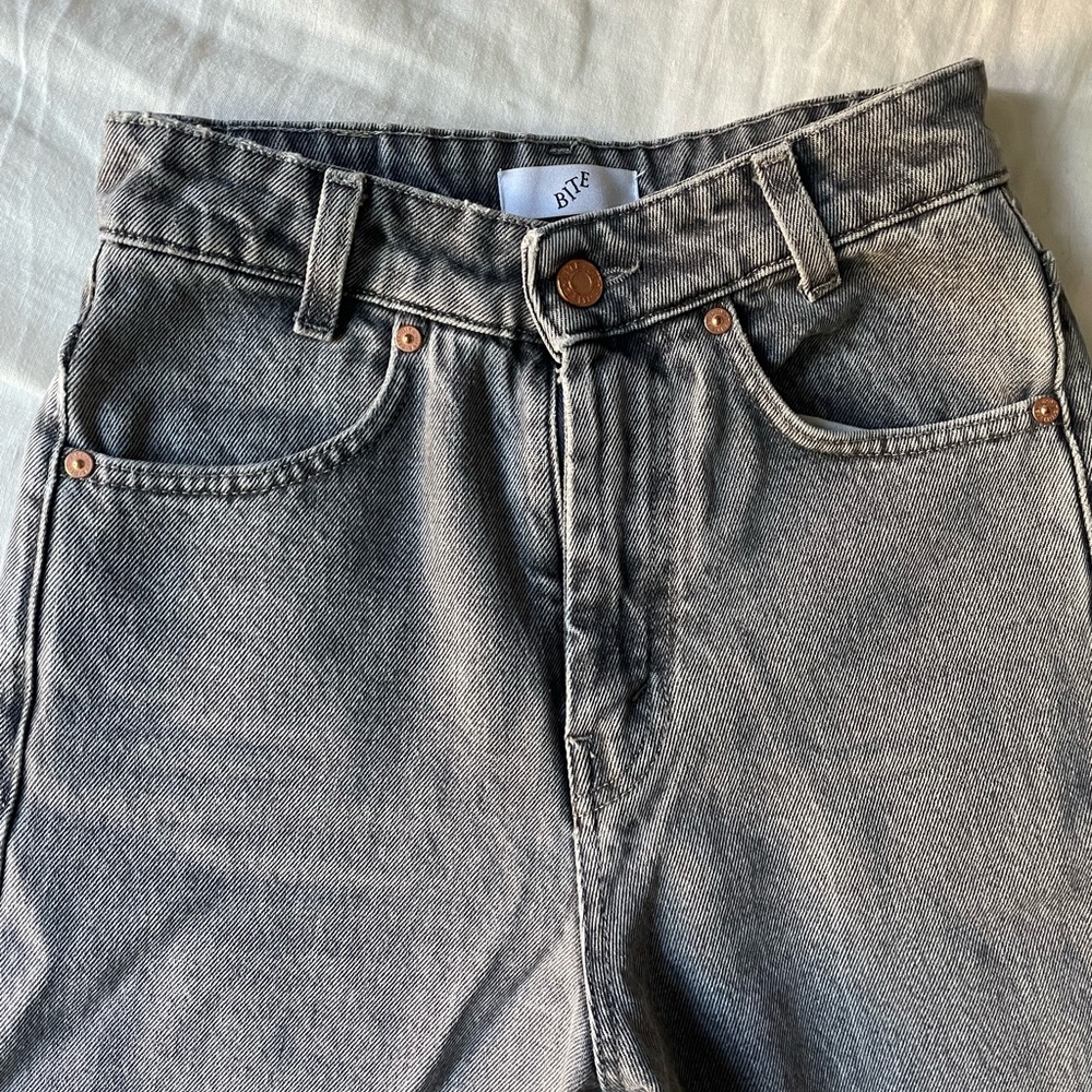 BITE Studios Laser Gray Wide Leg Jeans